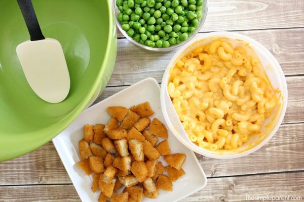 Chicken-Nugget-Macaroni-and-Cheese-Casserole-Steps